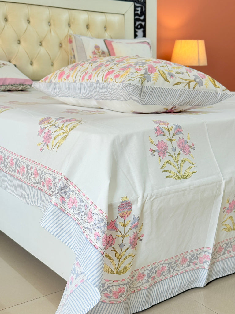 Enchanting Garden Hand Blocked Sheet