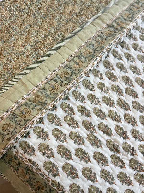 Nature's Ink - Hand Blocked Quilt