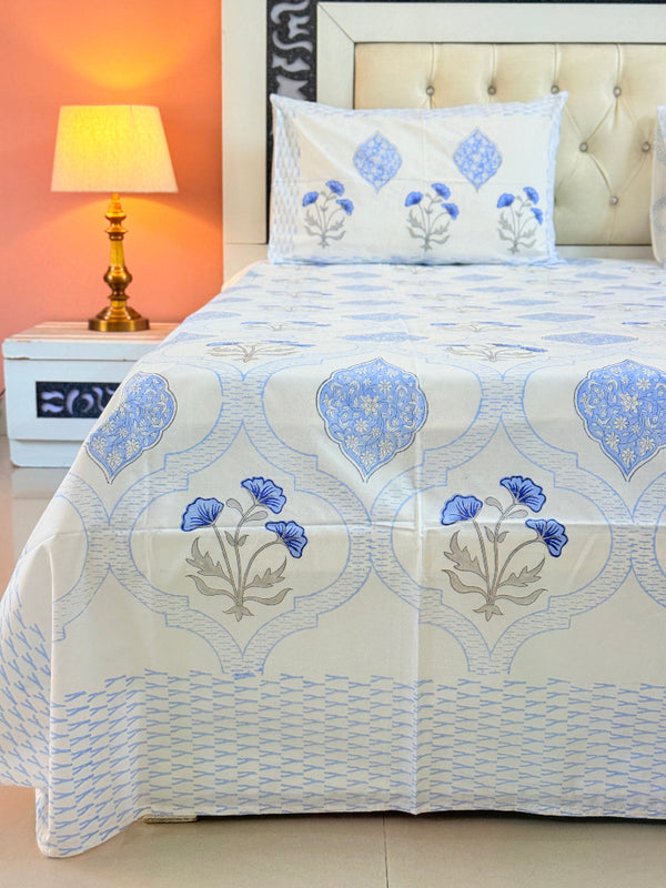 Flower Valley Hand Blocked Sheet