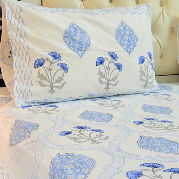 Flower Valley Hand Blocked Sheet