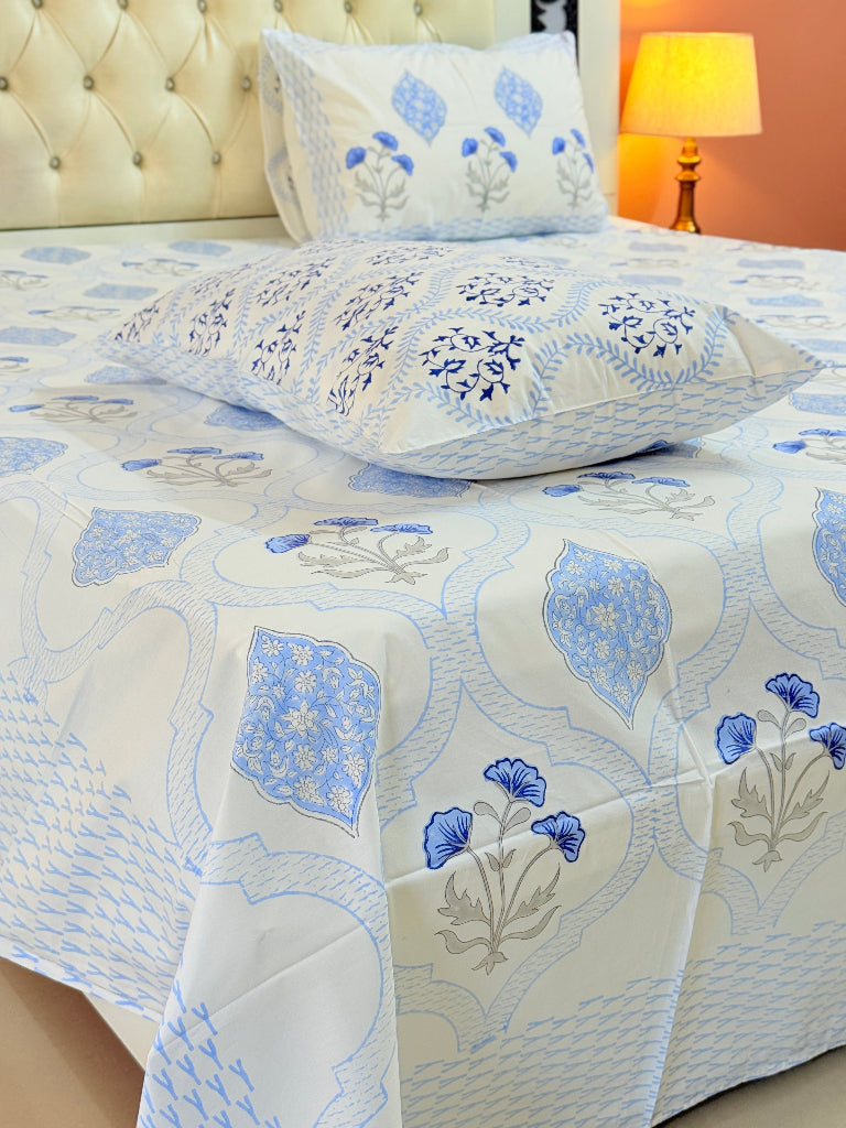 Flower Valley Hand Blocked Sheet