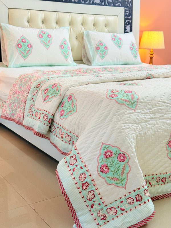 Festive Feeling Double Hand Blocked Quilt