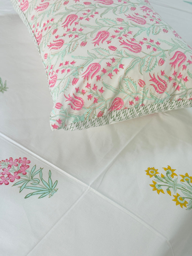 The Garden Slumber - Hand Blocked Sheet