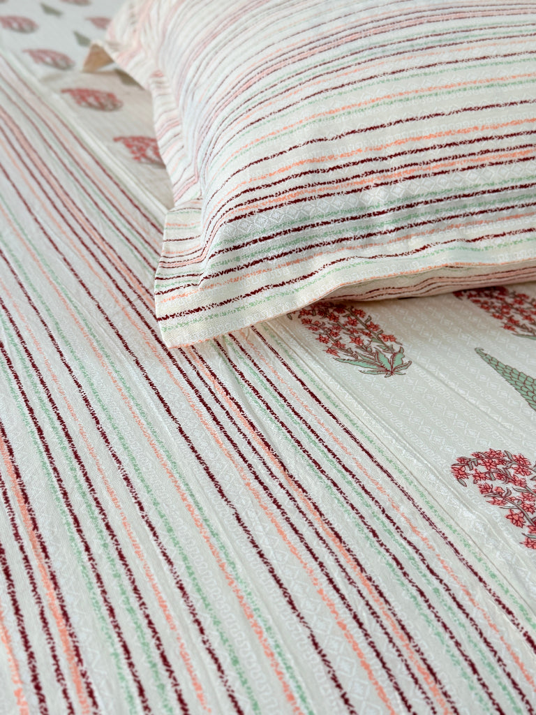 Cypress Magic Ajrakh Bedsheet