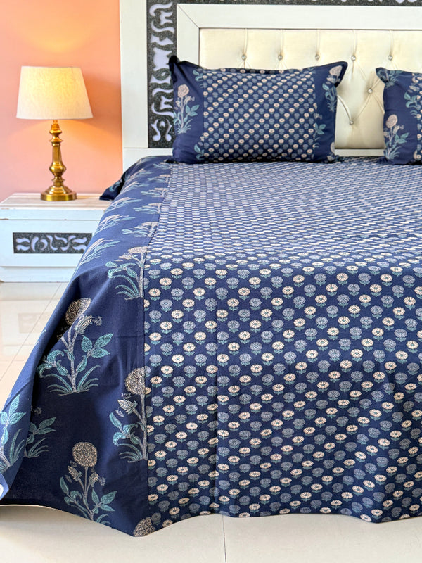 Sindh Symphony Ajrakh Bedsheet