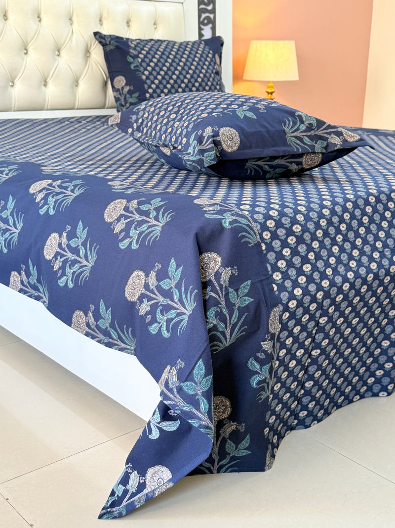 Sindh Symphony Ajrakh Bedsheet