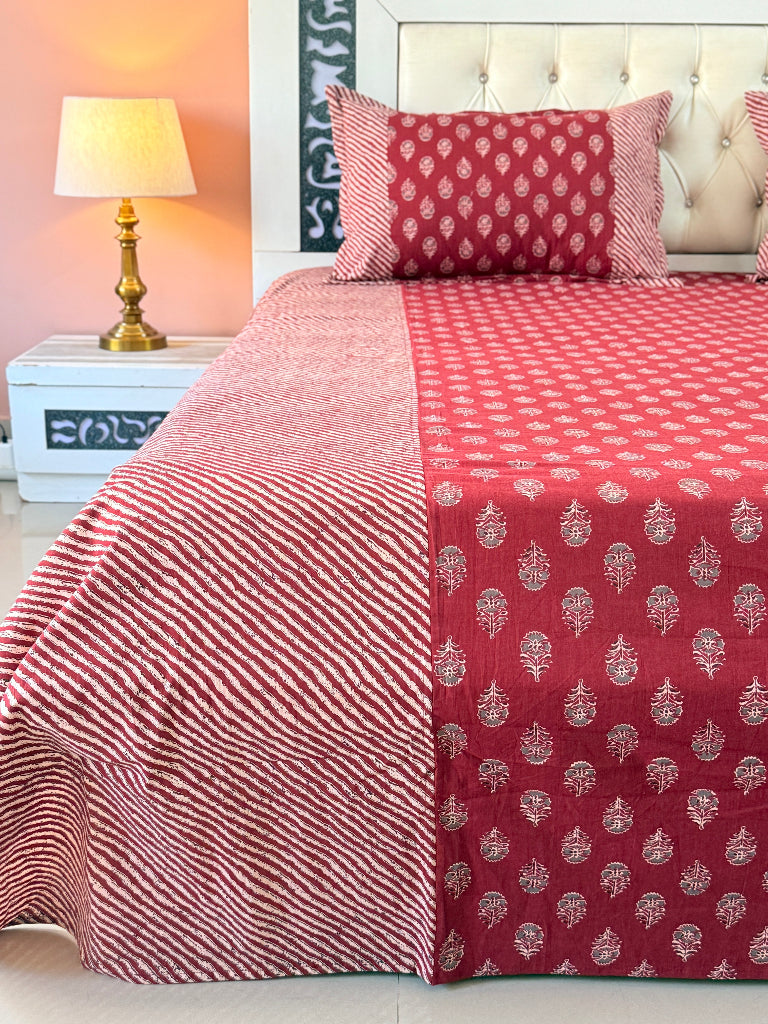 Kaarigar's Craft Ajrakh Bedsheet