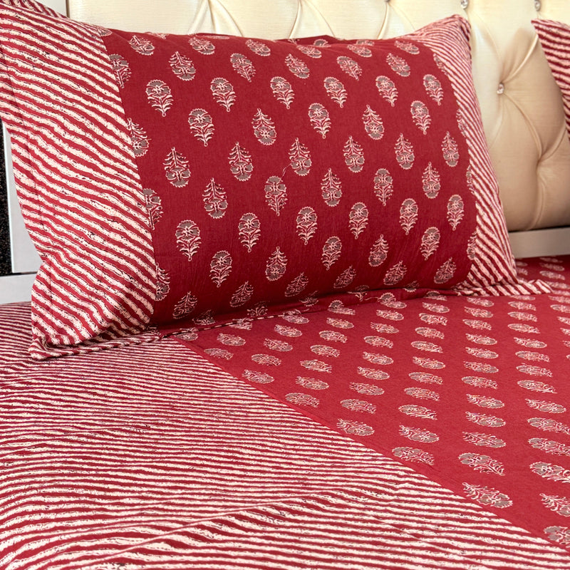 Kaarigar's Craft Ajrakh Bedsheet