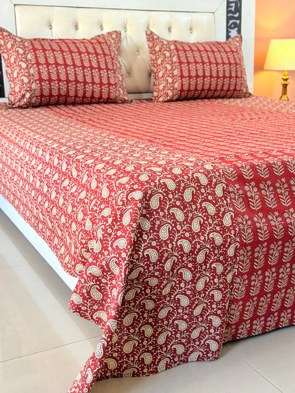 Rustic Aura Ajrakh Bedsheet