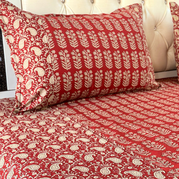 Rustic Aura Ajrakh Bedsheet