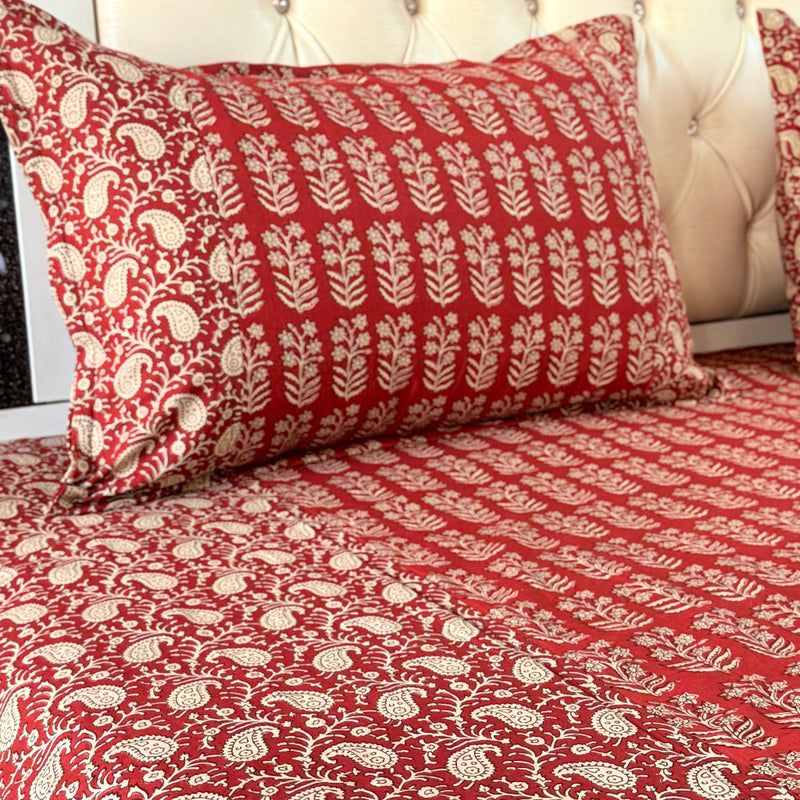 Rustic Aura Ajrakh Bedsheet
