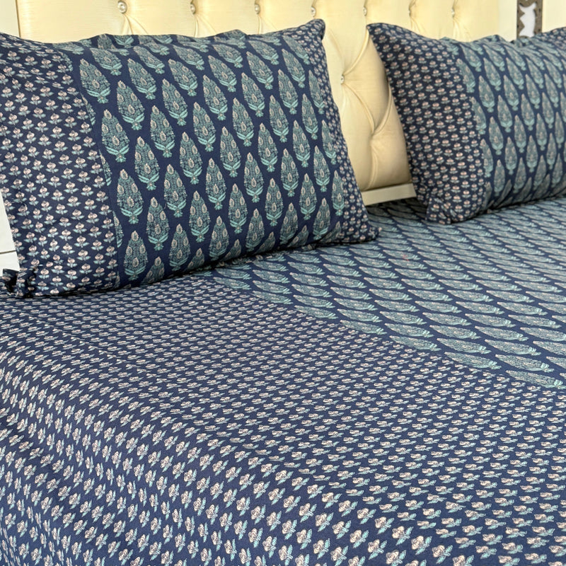 Indigo Luxe Ajrakh Bedsheet