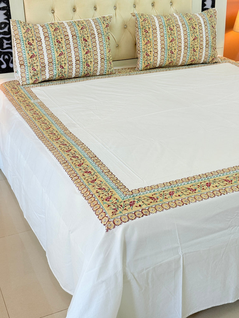 The Minimalist - Hand Blocked Bedsheet