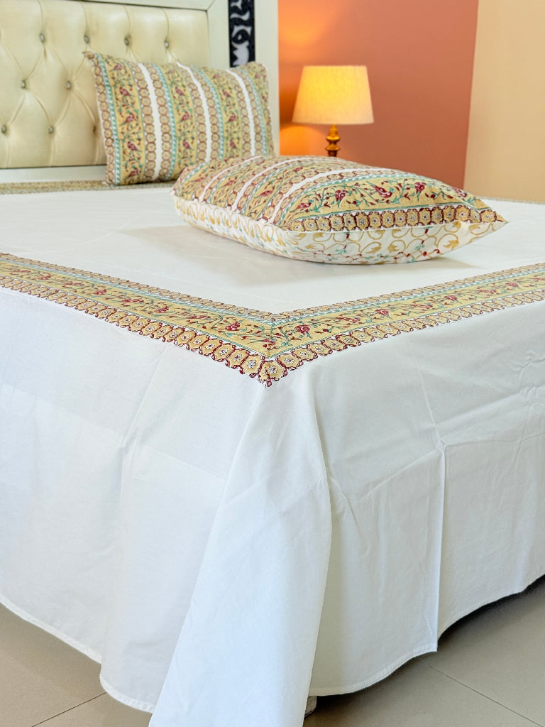 The Minimalist - Hand Blocked Bedsheet