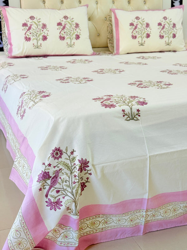 Bird Paradise Hand Blocked Sheet