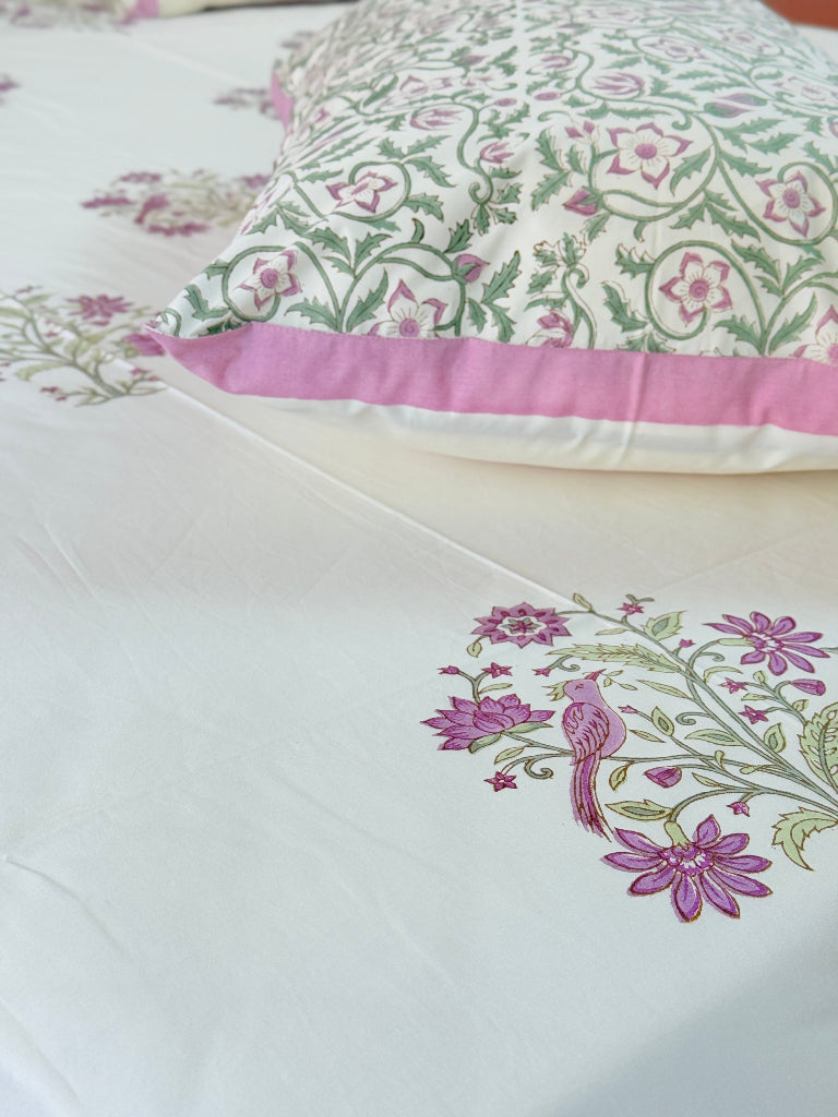 Bird Paradise Hand Blocked Sheet