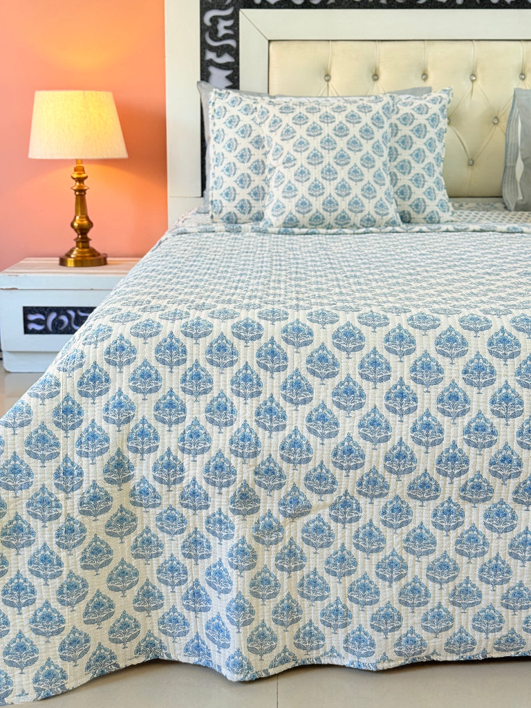 The Heirloom Edit - Hand Blocked Quilted Bedcover