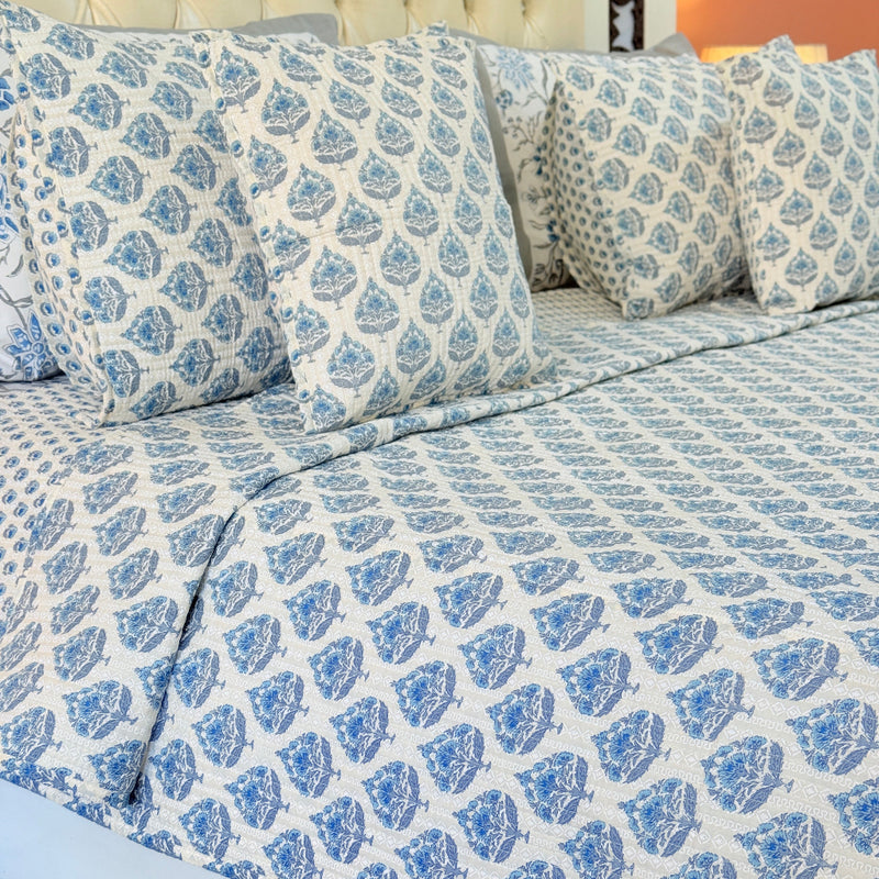 The Heirloom Edit - Hand Blocked Quilted Bedcover