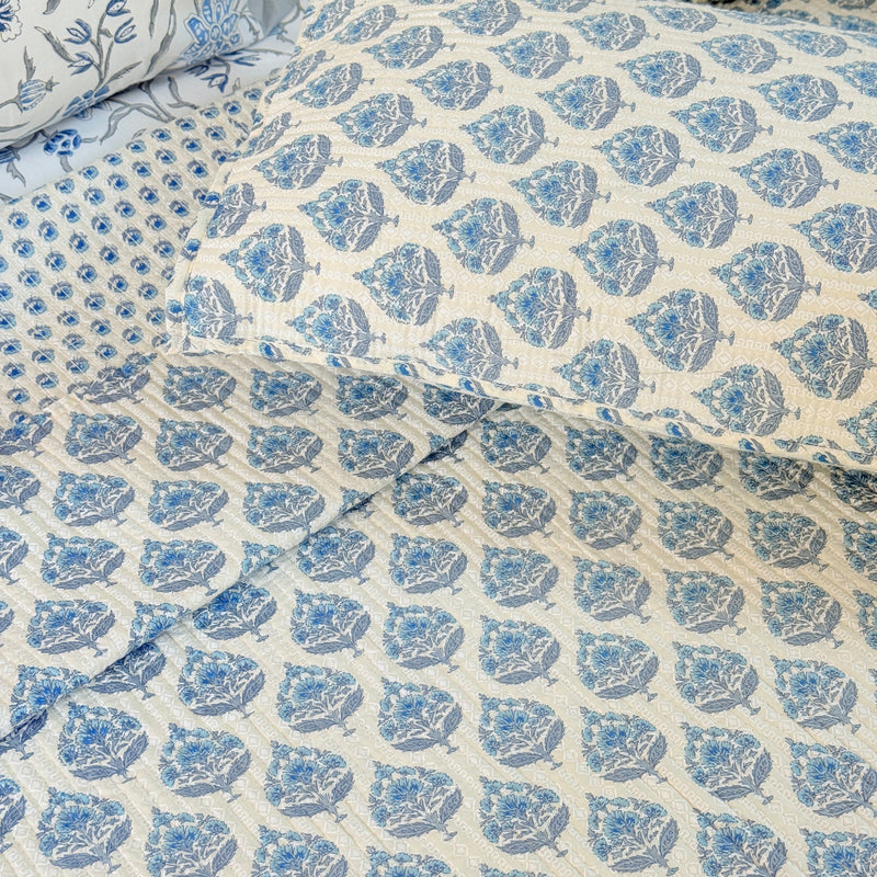 The Heirloom Edit - Hand Blocked Quilted Bedcover