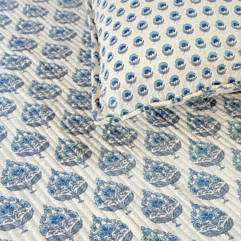 The Heirloom Edit - Hand Blocked Quilted Bedcover