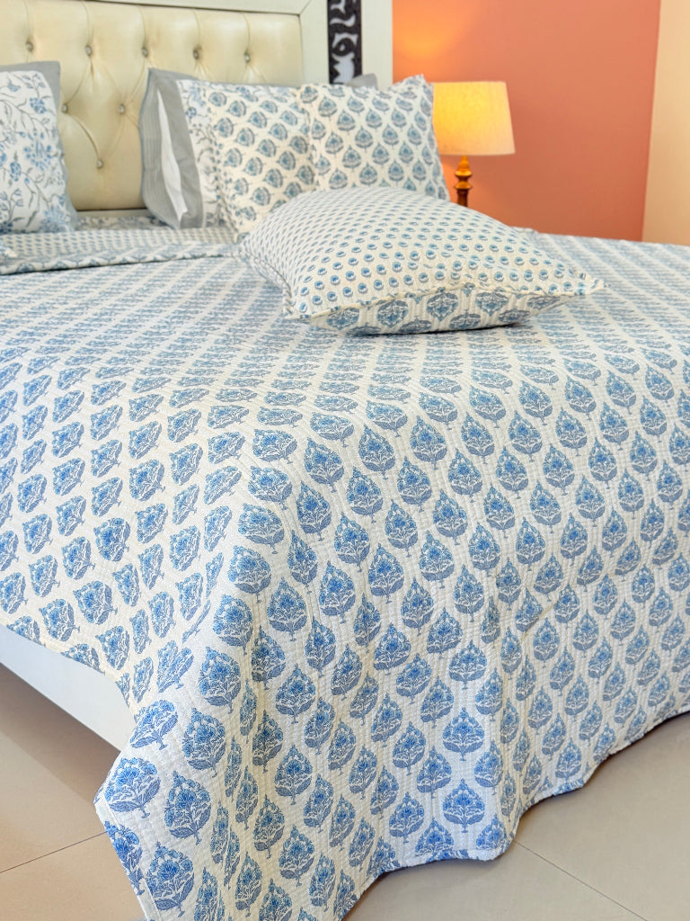 The Heirloom Edit - Hand Blocked Quilted Bedcover