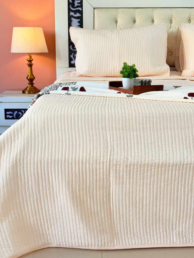 Solid Colors Quilted Bedcover