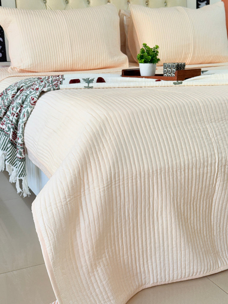 Solid Colors Quilted Bedcover