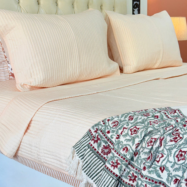 Solid Colors Quilted Bedcover