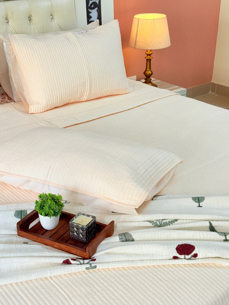 Solid Colors Quilted Bedcover