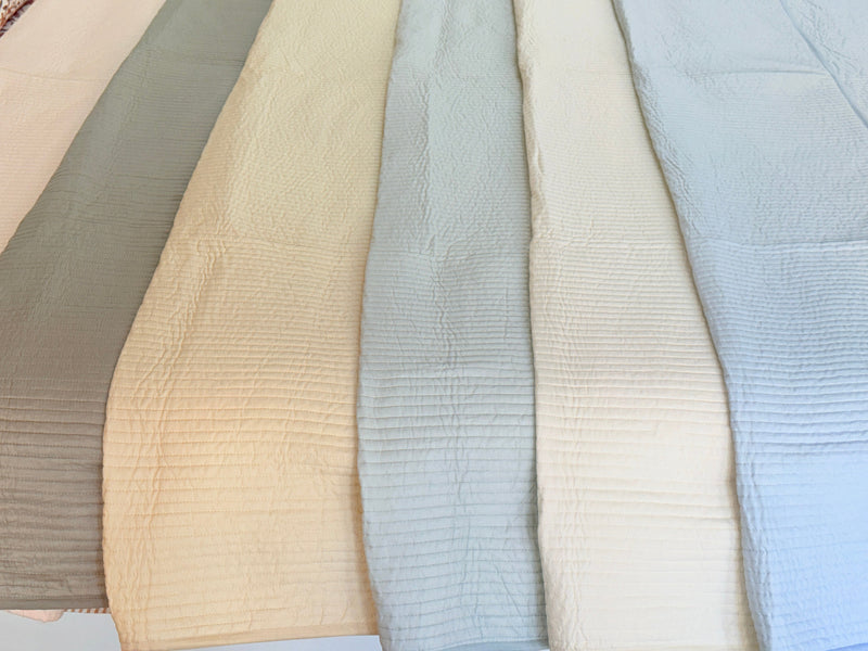 Solid Colors Quilted Bedcover