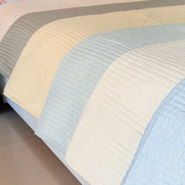 Solid Colors Quilted Bedcover (5 Shades)