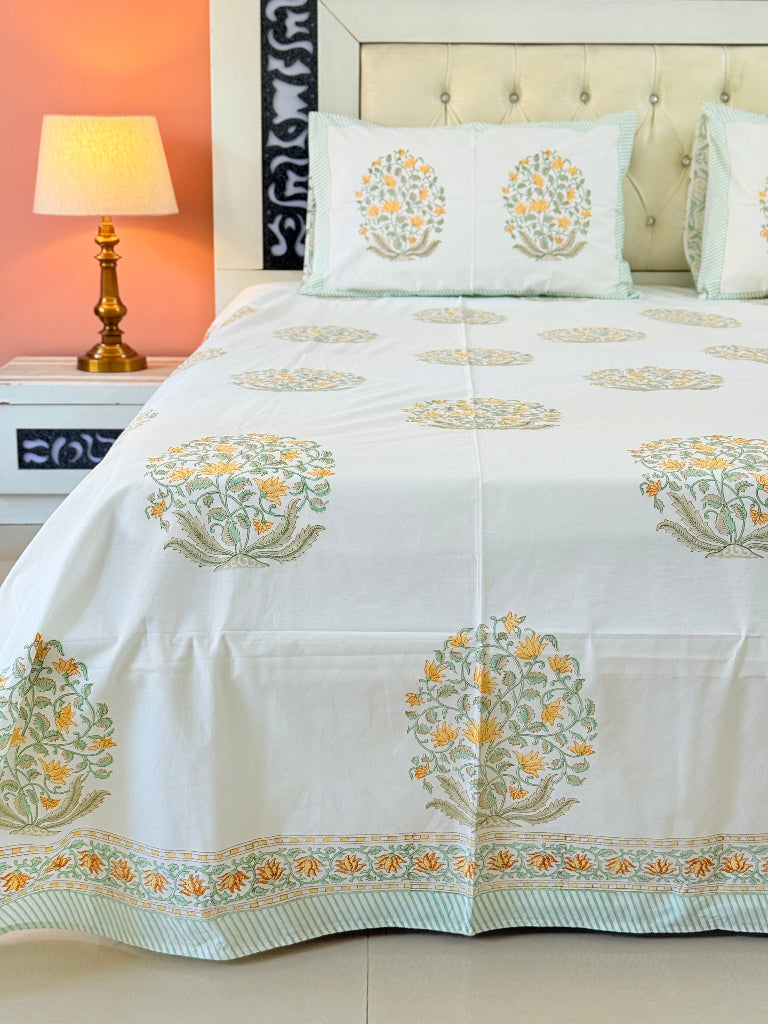 Sunset Hues Hand Blocked Sheet