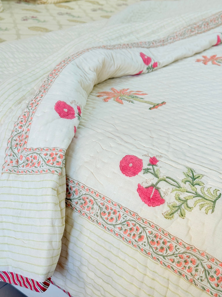 Crafted Calm Double Hand Blocked Quilt