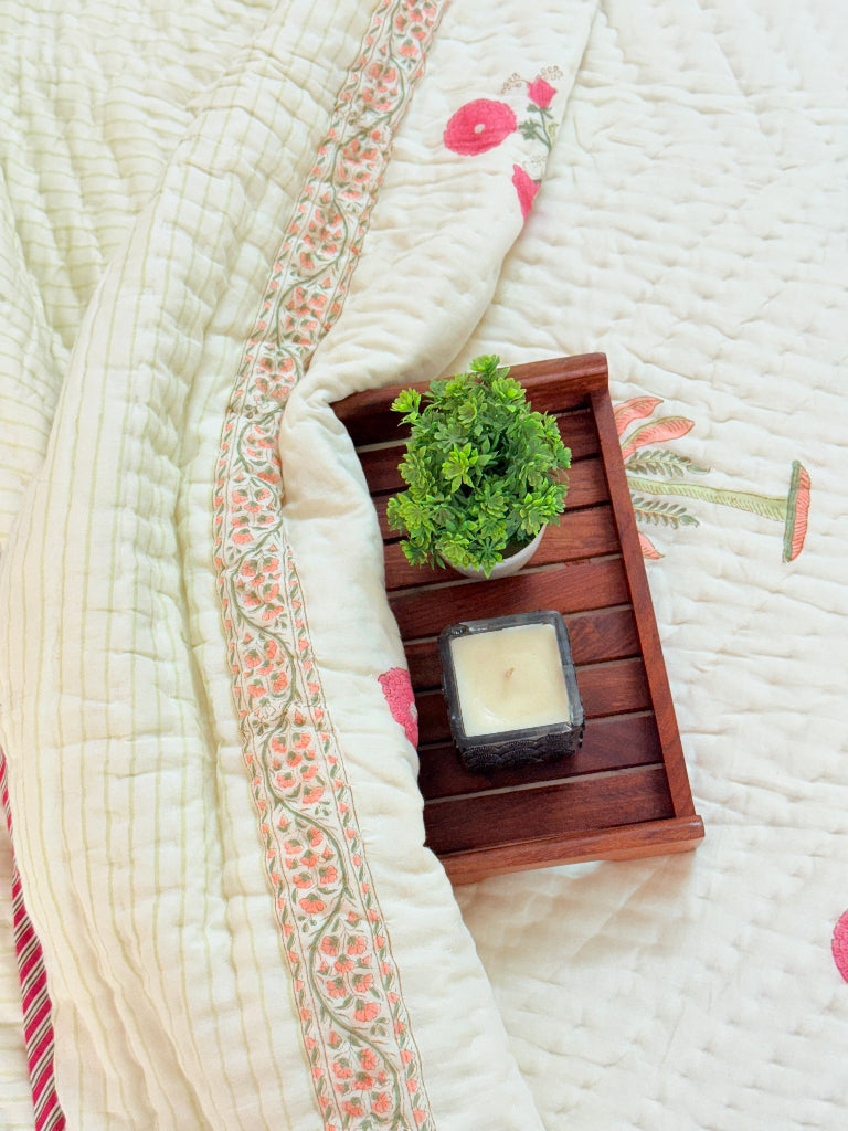 Crafted Calm Double Hand Blocked Quilt