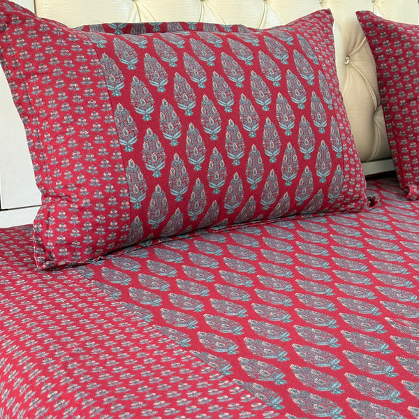 Earth's Hue Ajrakh Hand Blocked Sheet