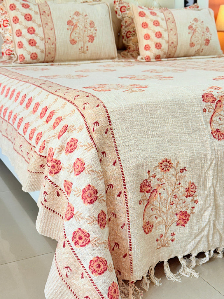 EarthKind Hand Blocked South Cotton Weave Bedcover