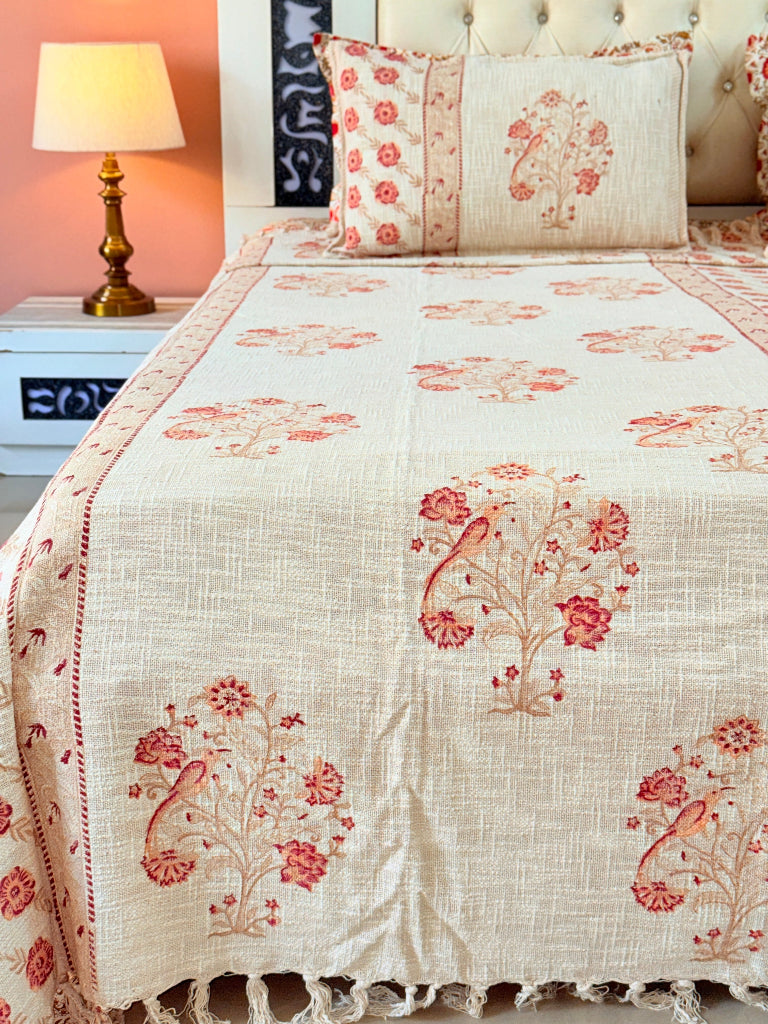 EarthKind Hand Blocked South Cotton Weave Bedcover