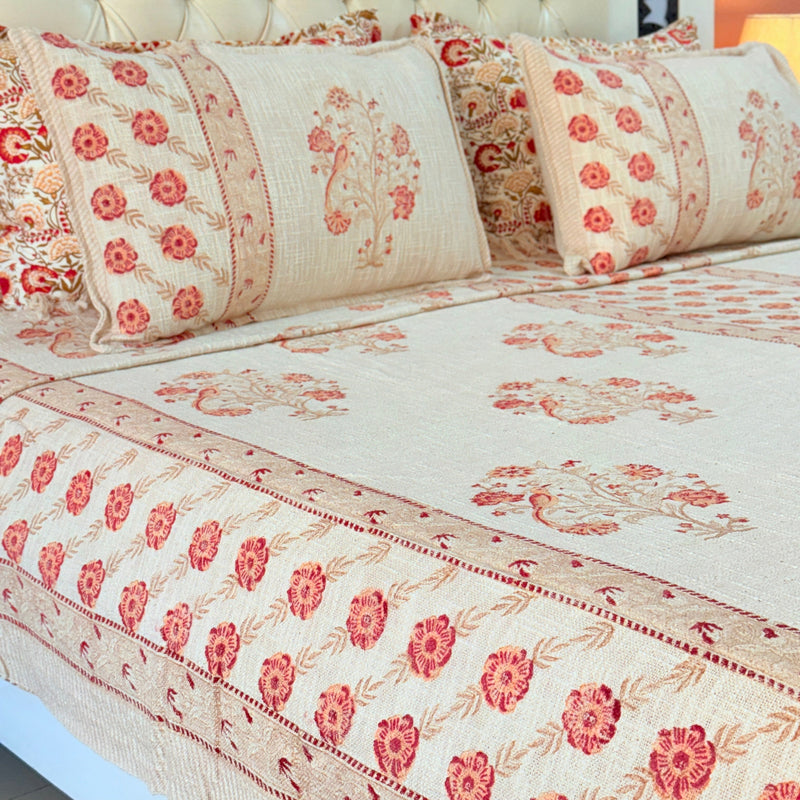 EarthKind Hand Blocked South Cotton Weave Bedcover