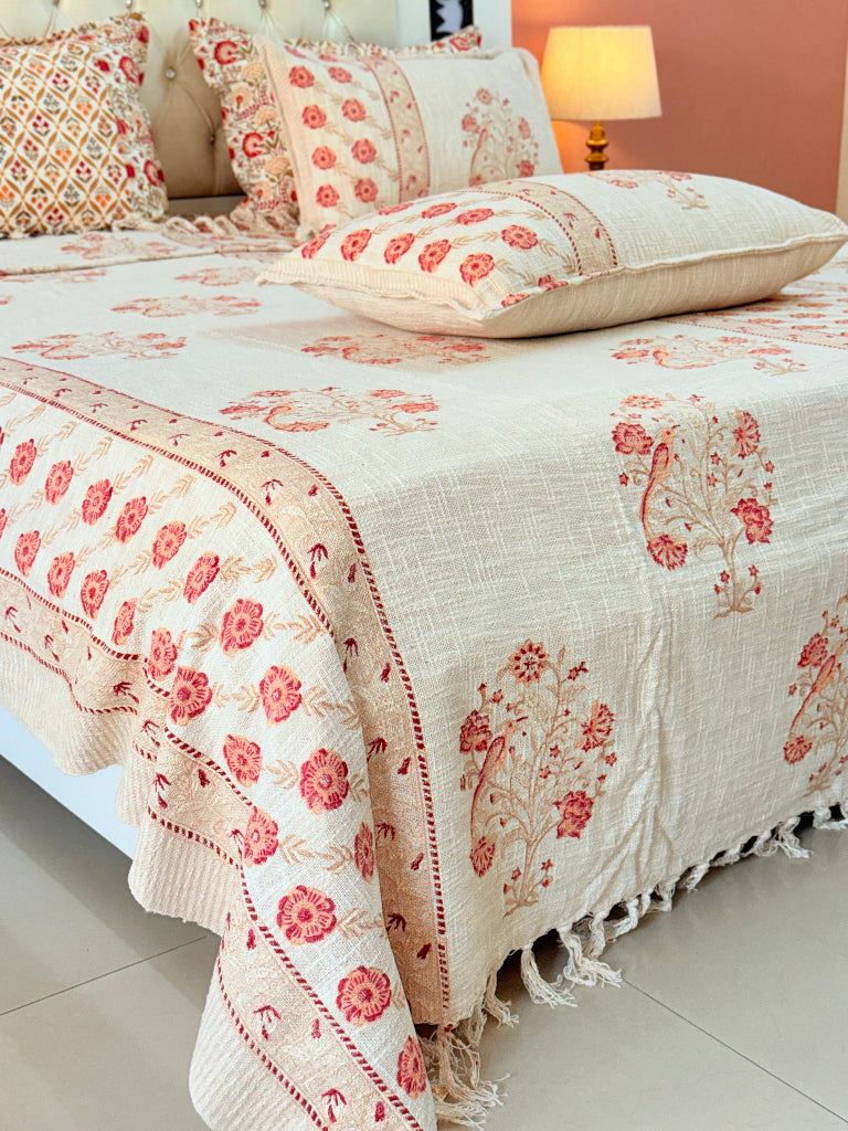 EarthKind Hand Blocked South Cotton Weave Bedcover