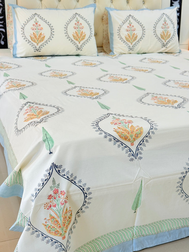 Artistic Charm Hand Blocked Sheet