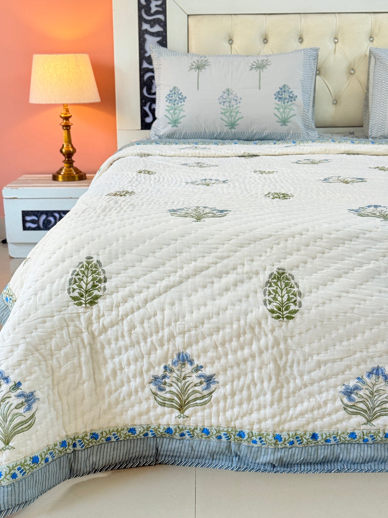 Motif Charm Double Hand Blocked Quilt