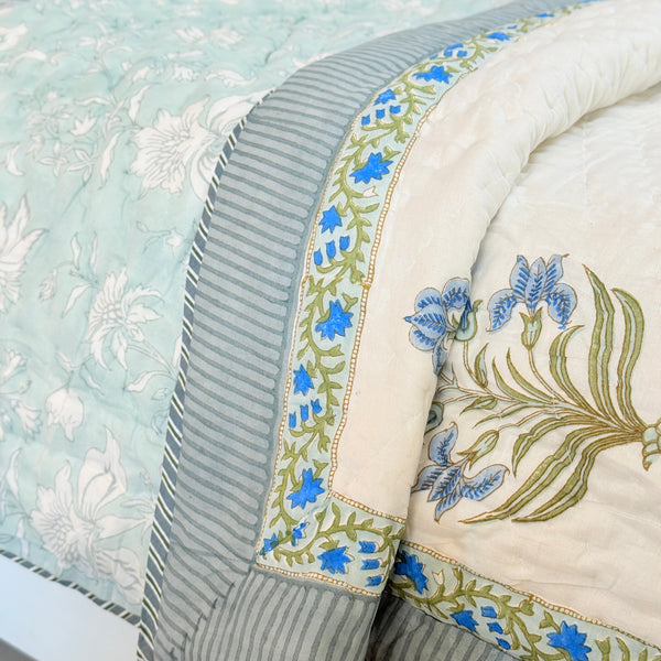 Motif Charm Double Hand Blocked Quilt