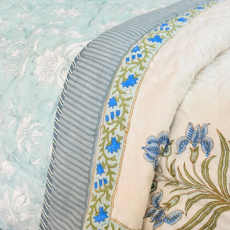 Motif Charm Double Hand Blocked Quilt