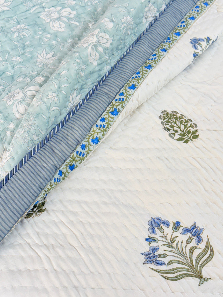 Motif Charm Double Hand Blocked Quilt
