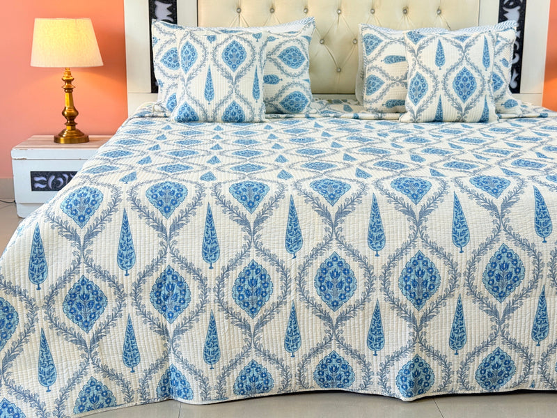 Pure Loom Ajrakh Quilted Bedcover