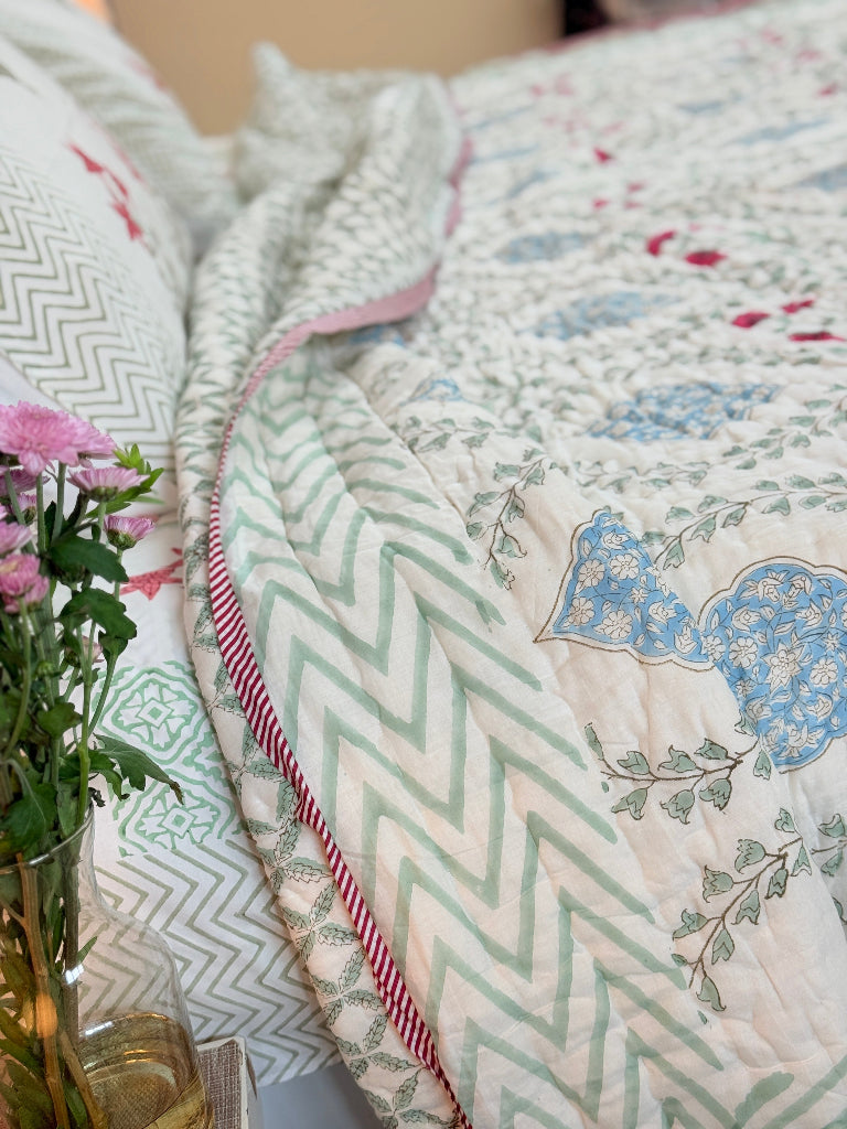 Gulbaag Double Hand Blocked Quilt