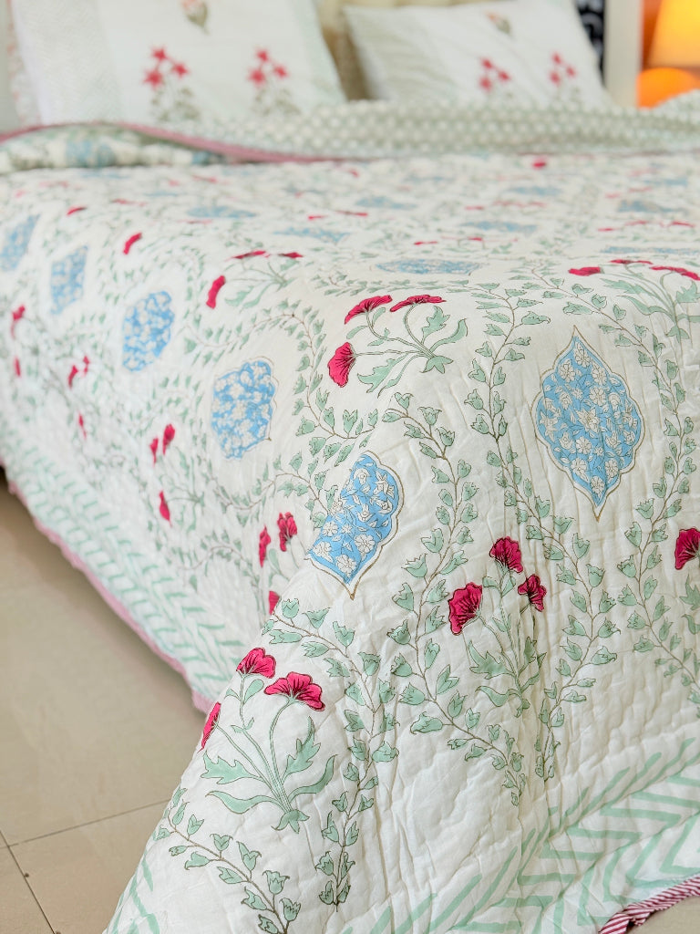 Gulbaag Double Hand Blocked Quilt