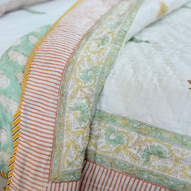 Handloom Haven Single Hand Blocked Quilt