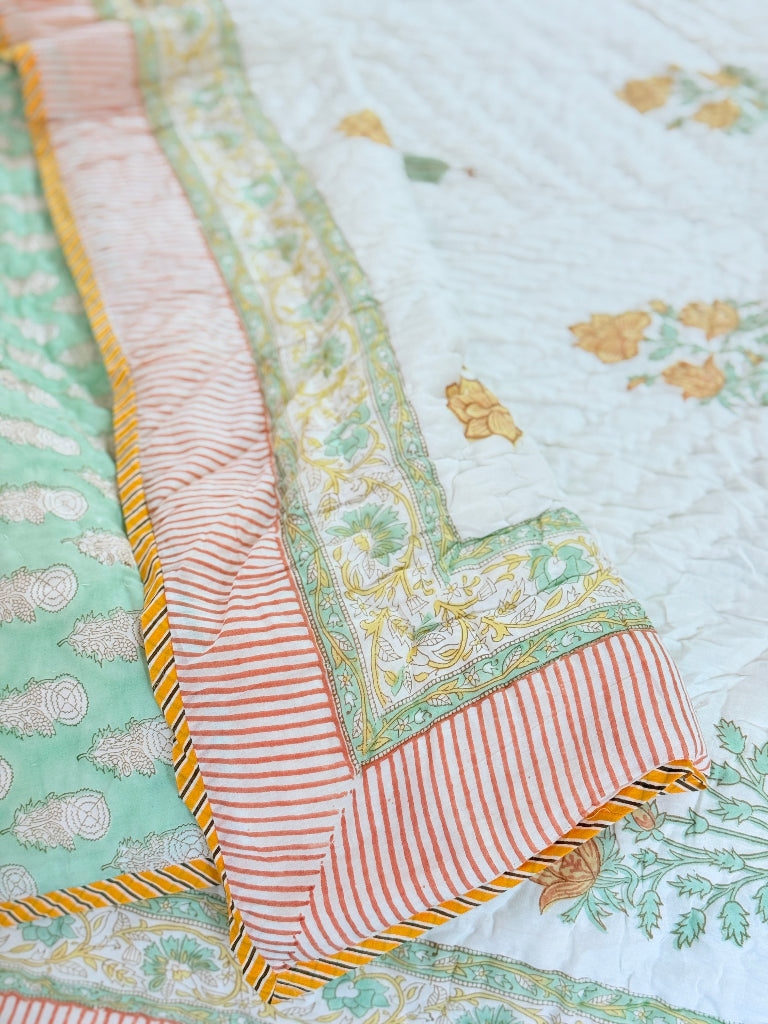 Handloom Haven Single Hand Blocked Quilt