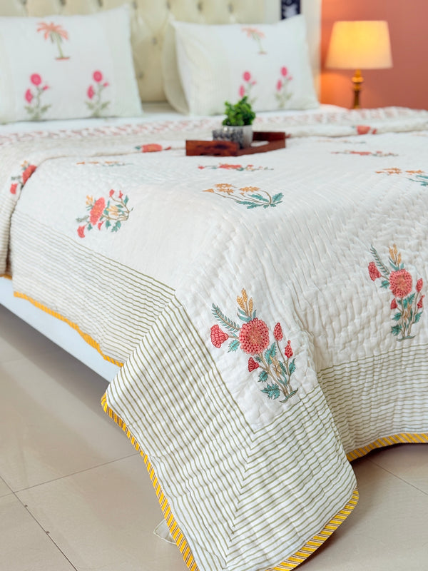 Florals for Home - Double Hand Blocked Quilt